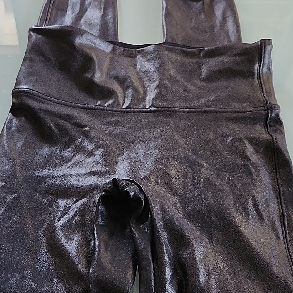 SPANX Shimmer Leggings Y2K Retro 70's Disco Size Small - Picture 5 of 5